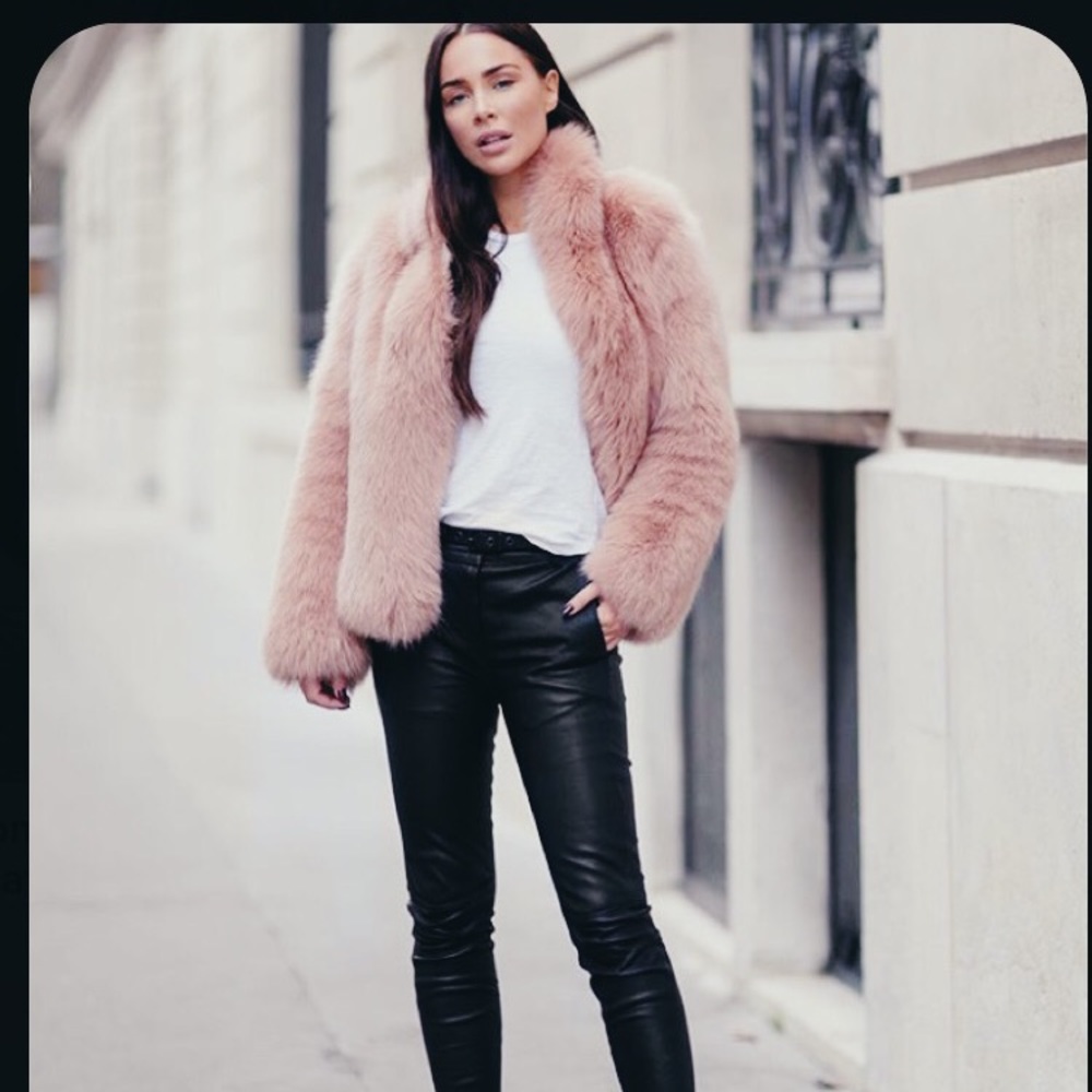 house of london sexiest pink fur coat